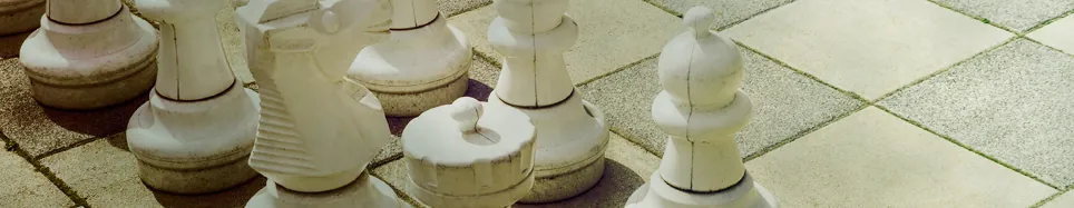 Bierki szachowe na planszy